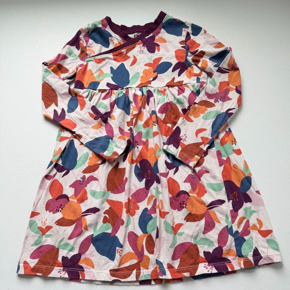 Tea Collection | Floral Autumn Fall Colors‎ Dress Girls Size 6